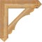 Ekena Millwork Olympic Arts & Crafts Rough Sawn Bracket, Western Red Cedar, 6"W x 32"D x 32"H BKT06X32X32OLY03RWR - alternate 3